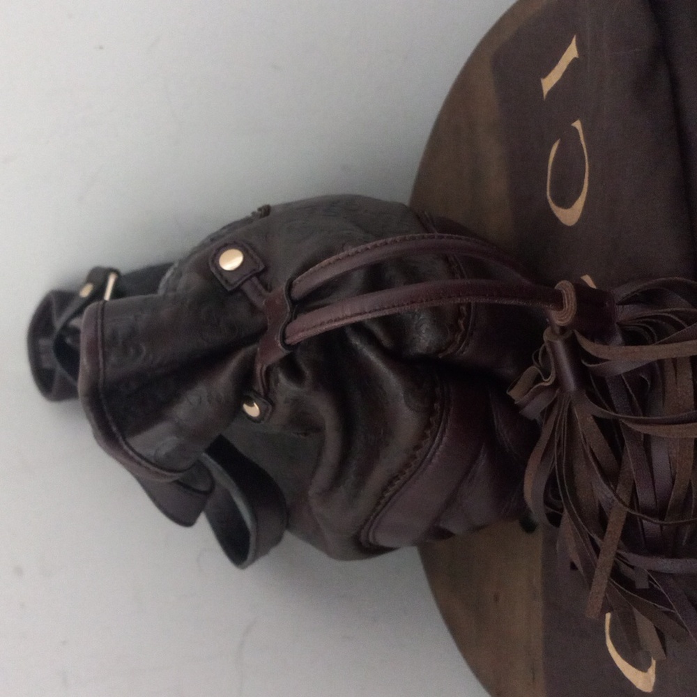 Authentic Gucci GG Monogram Supreme Guccissima Leather Tassels Tribeca Tote Bag - Picture 6 of 12